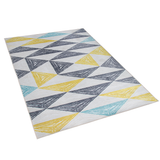 Beliani KALEN Vloerkleed Multicolor 160 x 230 cm Polyester
