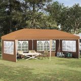 Maison Exclusive - Tente de réception pop-up, 574 x 289 x 245 cm, beige