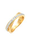 Elli Elli Ring Dames wikkelring met kristallen in 925 Sterling Zilver