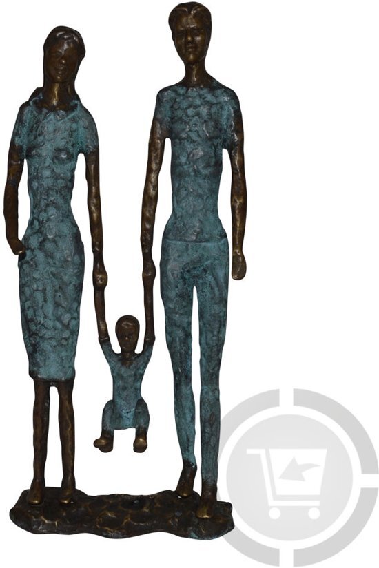 GerichteKeuze Bronzen beeld moderne familie