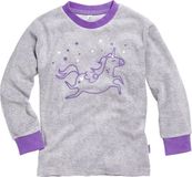 Playshoes Kinder Schlafanzug Frottee Einhorn Violett-104