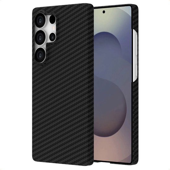 Accezz MagSafe Kevlar® Backcover voor de Samsung Galaxy S25 Ultra - Zwart