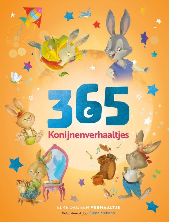 365 Rebo Productions 365 Konijnenverhaaltjes: Elke dag een verhaaltje | Hardcover | 240 pagina's | Francisca Fröhlich