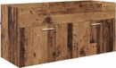 vidaXL meuble sous lavabo, bois recyclé, panneau de fibres de bois