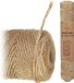Bol 100 m jute koord scheurvast 3 strengen natuurlijk afbreekbaar knutselen decoratief lint plantaardige vezels jutegaren 2 mm natuurlijk jute lint