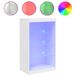 VidaXL Dressoir met LED-verlichting 60,5x37x100 cm bruin eikenkleur