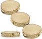 Partydeco Boomschijfjes - 40 stuks - Hout - Bruiloft - 5 tot 7 cm - Naamkaartjes/Plaatskaartjes