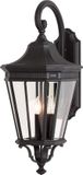 Feiss LED Wand Buitenlamp Cotswold Lane | 3X E14 Max 60W | IP44 | Dimbaar | Black