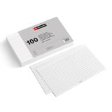 Miquelrius Flashcards, 100 notitiekaarten, horizontaal gelinieerd, studiekaarten, afmetingen 125 x 200 mm, offsetkarton 200 g/m²
