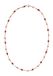 Faina Ketting rose-goud / rood 45 cm