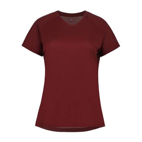 Rukka Muuko V2 hardloopshirt - donkerrood