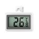 AiQInu Mini-magnetische koelkastthermometer, digitale thermometer met haak, meetbereik -50 °C tot +70 °C, thermometer, koelkast, vriezer voor thuis, restaurants, bar