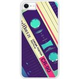Apple Bedrukt siliconen hoesje compatibel met iPhone SE 2020, Apple iPhone SE 2022 Cassette Vintage