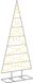 vidaXL Arbre de Noël en métal KUOPIO 210 cm Blanc chaud Acier thermolaqué