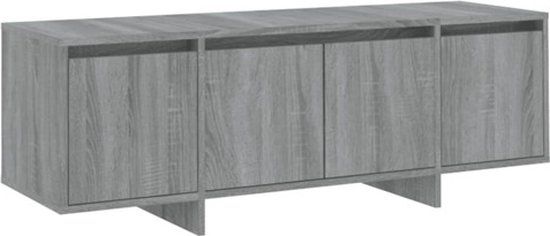 vidaXL Tv-meubel 120x30x40,5 cm bewerkt hout grijs sonoma eikenkleurig