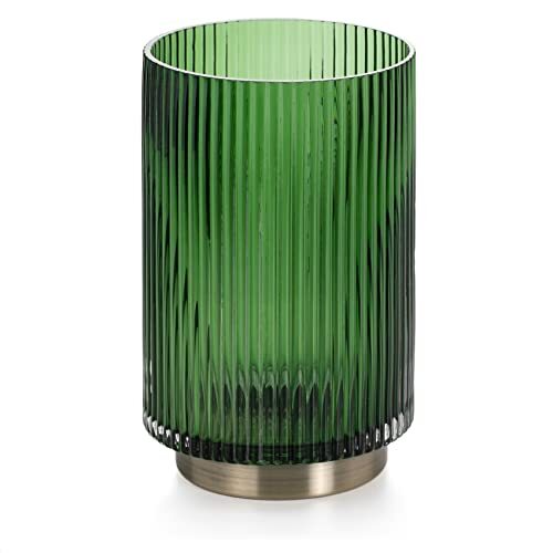 AmeliaHome Vaas 12x19 cm decoratieve vaas tafelvaas glas decoratie Gallo groen
