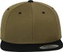 FLEXFIT Classic snapbackpet in twee kleuren FL6089MT - OLIVE / BLACK - One size