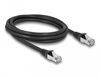 Delock 80135 Câble réseau Noir 2 m Cat6a S/FTP