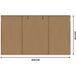 Vonroc Lot de parois latérales pour tente de réception double 6 × 4,5 m - 6 pièces - Beige