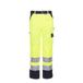 Planam 2017030 waarschuwingsbescherming werkbroek, geel/marine, maat 30