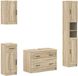 vidaXL - Ensemble de 4 pièces - Armoire de salle de bain - UTRECHT - Chêne Sonoma