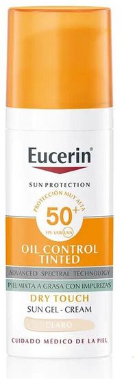 Eucerin Gel Oil Control Dry Touch Tinted Gel - Cream SPF 50+ Light