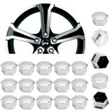 Simoni Racing CBC/21 universele schroefdoppen chroom maat 21, set van 4