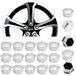 Simoni Racing CBC/21 universele schroefdoppen chroom maat 21, set van 4