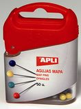 APLI 12348 — Kaartennaalden diverse kleuren 50 u.