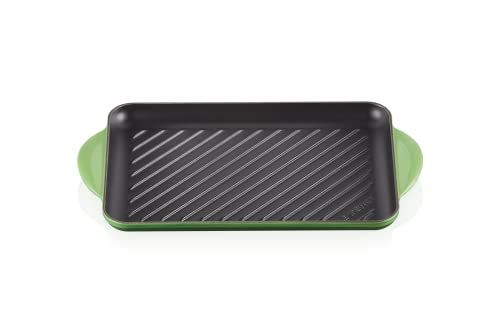 Le Creuset Rechthoekige geëmailleerde grillplaat, 32,5 cm - Bamboo
