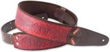 RightOn Sandokan Red - Sangle de guitare, fait main, végétalien - brun
