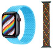 Wigento Apple Watch Series 1 + 2 Ultra 49mm, 9 / 8 / 7 45 / 6 SE 5 4 44 / 3 2 1 42mm - Vervangende nylon horlogeband