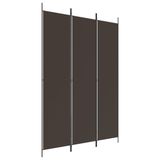 VidaXL Kamerscherm met 3 panelen 150x220 cm stof bruin