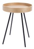 Zuiver Oak Tray table d'appoint ronde 46,5 cm bois de chêne - brun