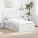 Maison Exclusive - Cadre de lit avec tête de lit Blanc 90 x 200 cm Bois de pin massif