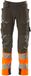 Mascot Accelerate Safe Pantalon avec poches genoux 19179-511 - anthracite foncé/orange fluo - C52 - 76