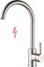 Sans marque Robinet basse pression 360° rotatif robinet de cuisine en acier inoxydable nickel brossé