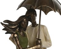 Home ESPRIT Decoratief figuur groen goud paar 12,5 x 8 x 25,5 cm
