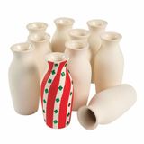 Colorations set de bricolage pour vase en céramique - Décorez votre propre vase, 12 pièces.