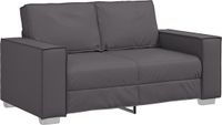vidaXL Loveseat Grijs Kunstleer 160 cm