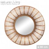 Urban Living Spiegel Rosa van Bamboe en Rotan D80cm x H7cm