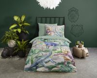 Good Morning Dekbedovertrek Dinosaurussen - 1 Persoons 140x200/220 cm - Multi - 100% Katoen Renforcé