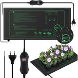 Tapis chauffant pour semis avec thermostat et sonde NTC, étanche IPX4, 50 Watts, idéal pour les plantations d'intérieur, brassage à domicile, et les fermentations de bricolage, sûr
