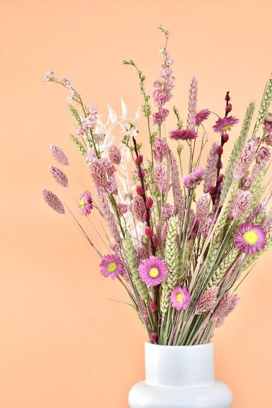 Droogbloemen boeket - Roze Mix - 50 cm