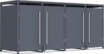 Westmann Pedura-4 Metalen Containerombouw met Pedaal bediening - 4 kliko's - Antraciet
