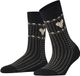 Esprit Norwegian Heart gedessineerd katoen sokken dames zwart - maat 35-38