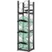VEVOR Opslag gasfles, capaciteit 3 x 13,6 kg en 3 andere kleine, rek voor koelmiddelflessen van koolstofstaal, voor het opbergen van zuurstof-, stikstof-, koelmiddelflessen