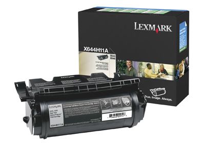 Lexmark X644H11E - Zwart - 21000 pagina's - Tonercartridge