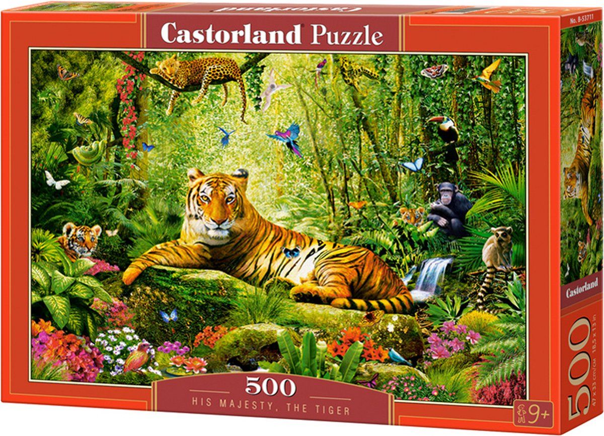 Castorland His Majesty the Tiger Puzzel 500 Stukjes
