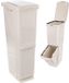 Orion - Poubelle de tri sélectif - Plastique - 2x17,5 L - Beige